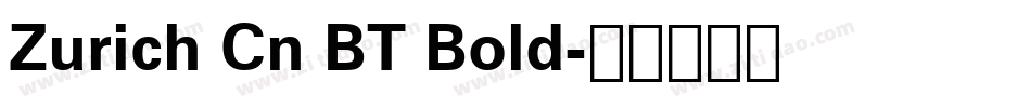 Zurich Cn BT Bold字体转换